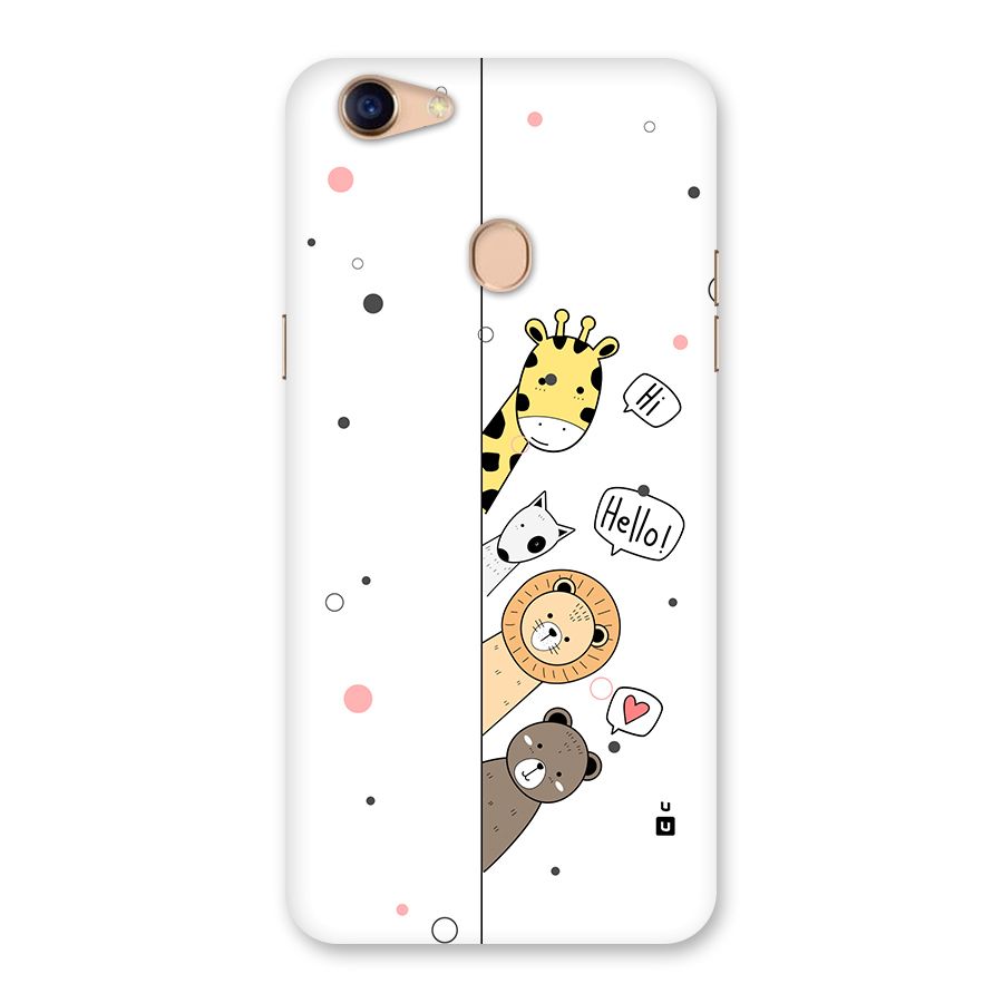 Animal Greetings Back Case for Oppo F5