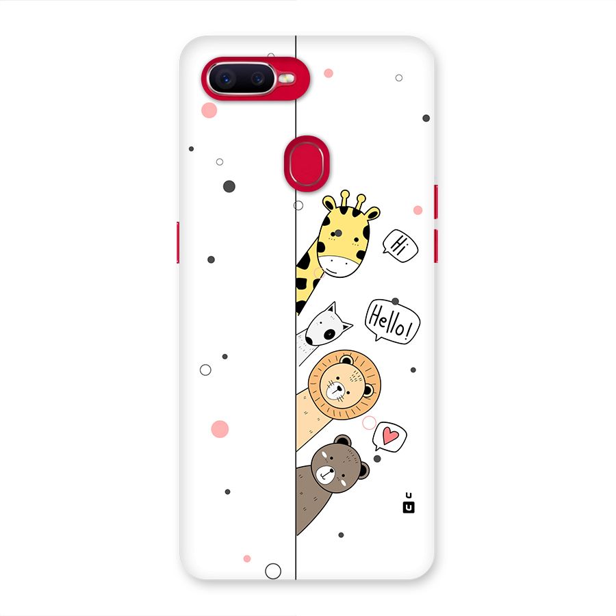 Animal Greetings Back Case for Oppo F9 Pro