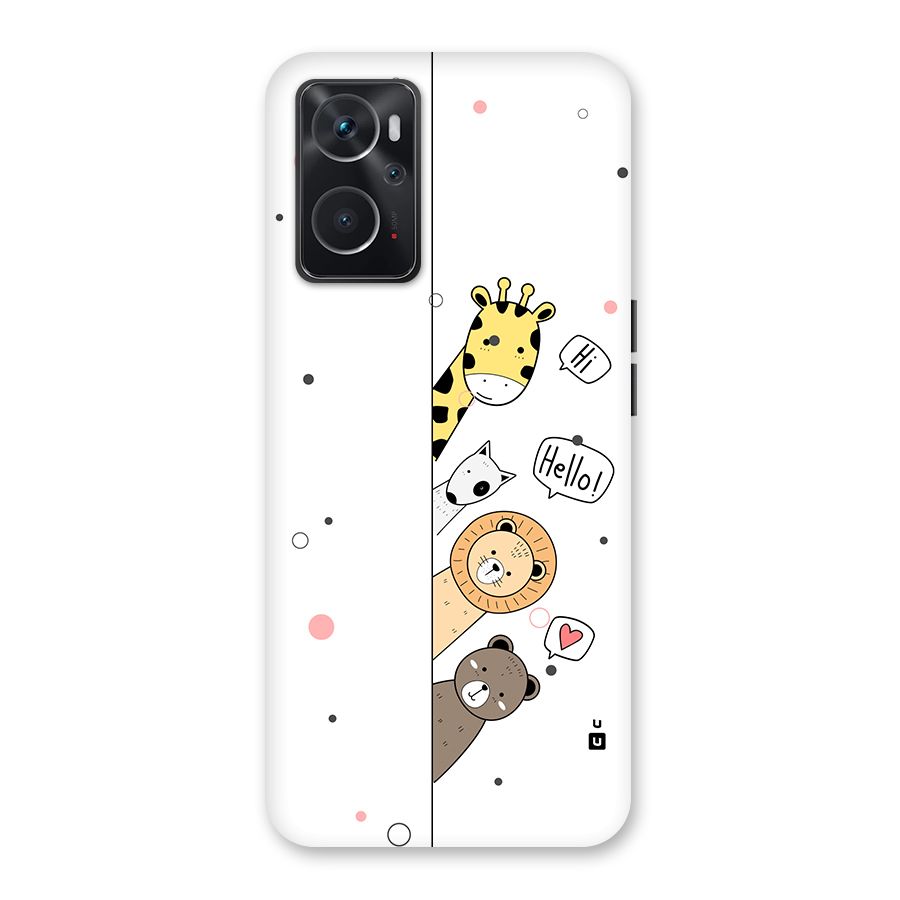 Animal Greetings Back Case for Oppo K10 4G