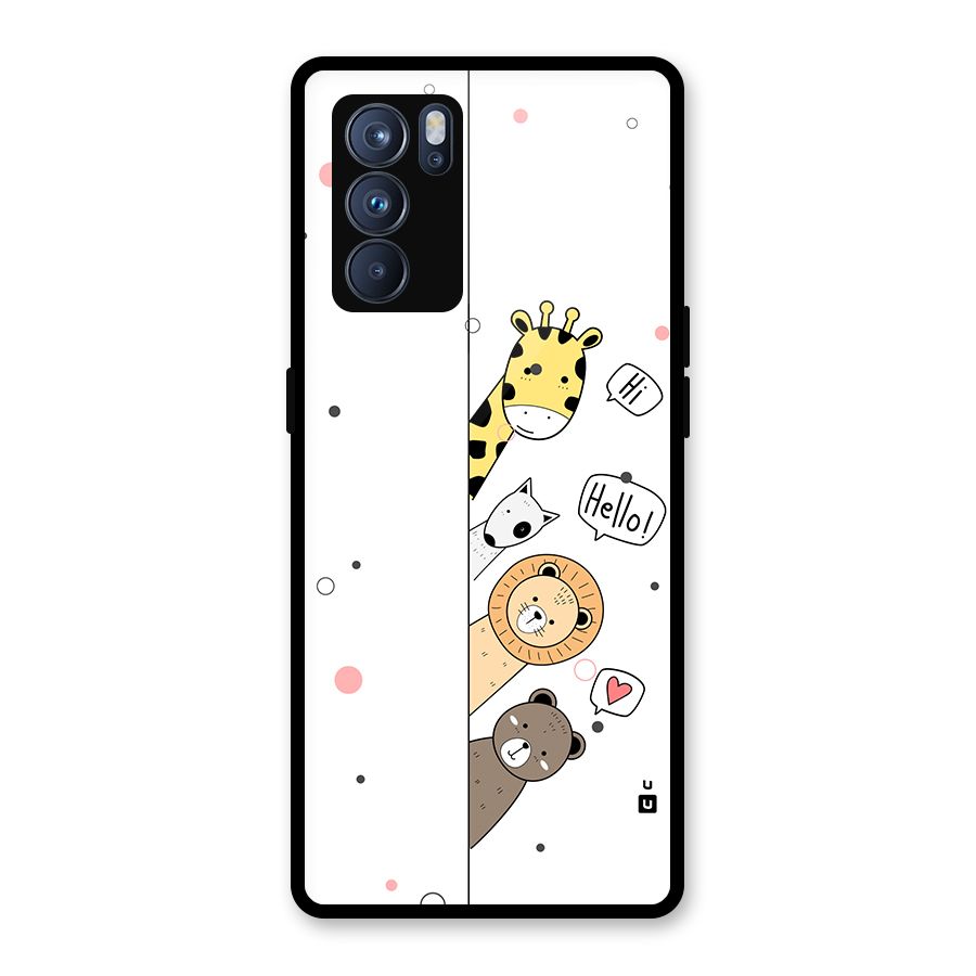 Animal Greetings Back Case for Oppo Reno6 Pro 5G