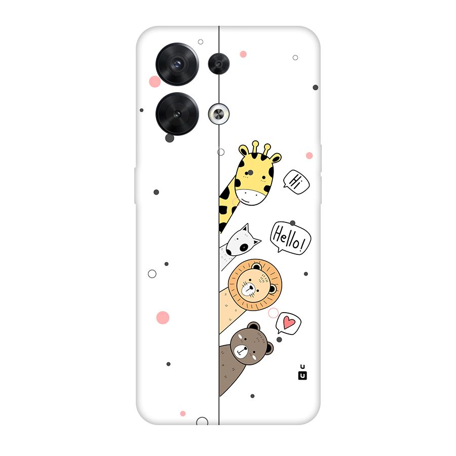 Animal Greetings Back Case for Oppo Reno8 5G
