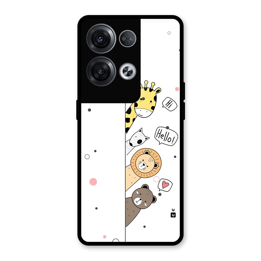 Animal Greetings Back Case for Oppo Reno8 Pro 5G