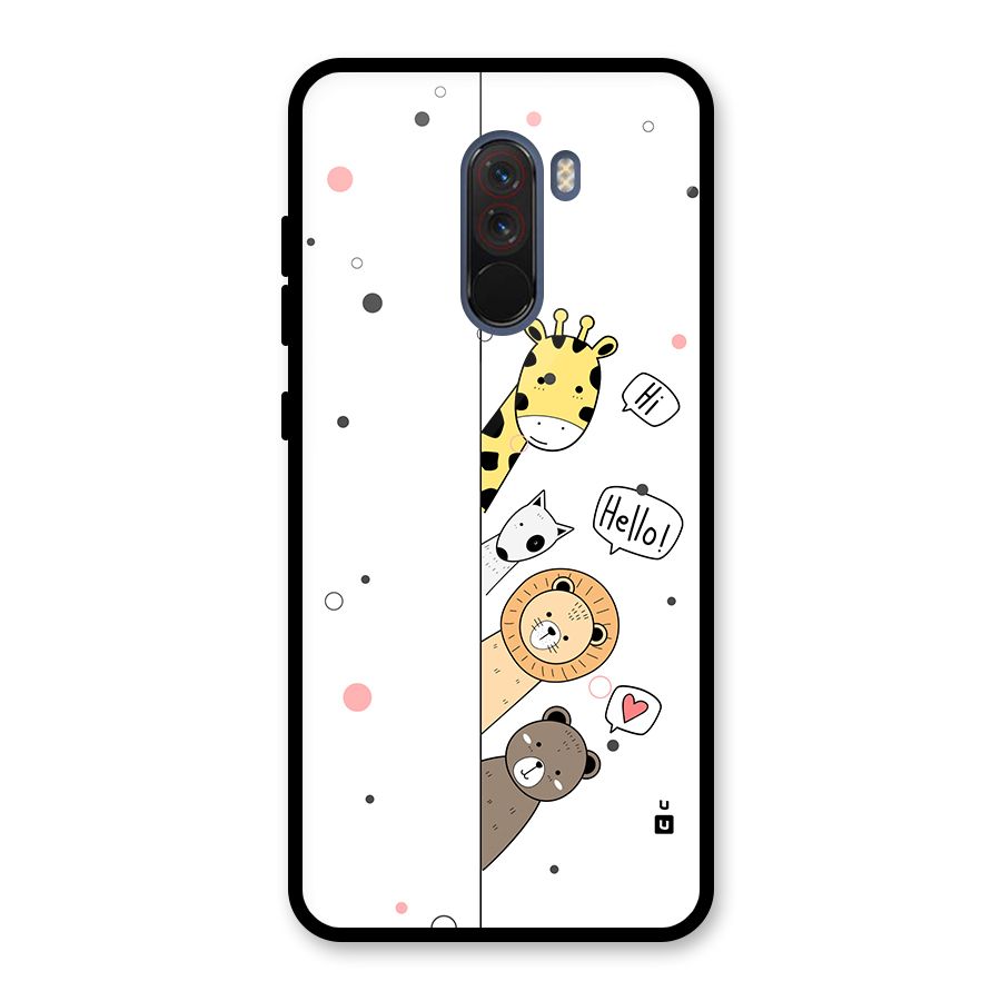 Animal Greetings Back Case for Poco F1