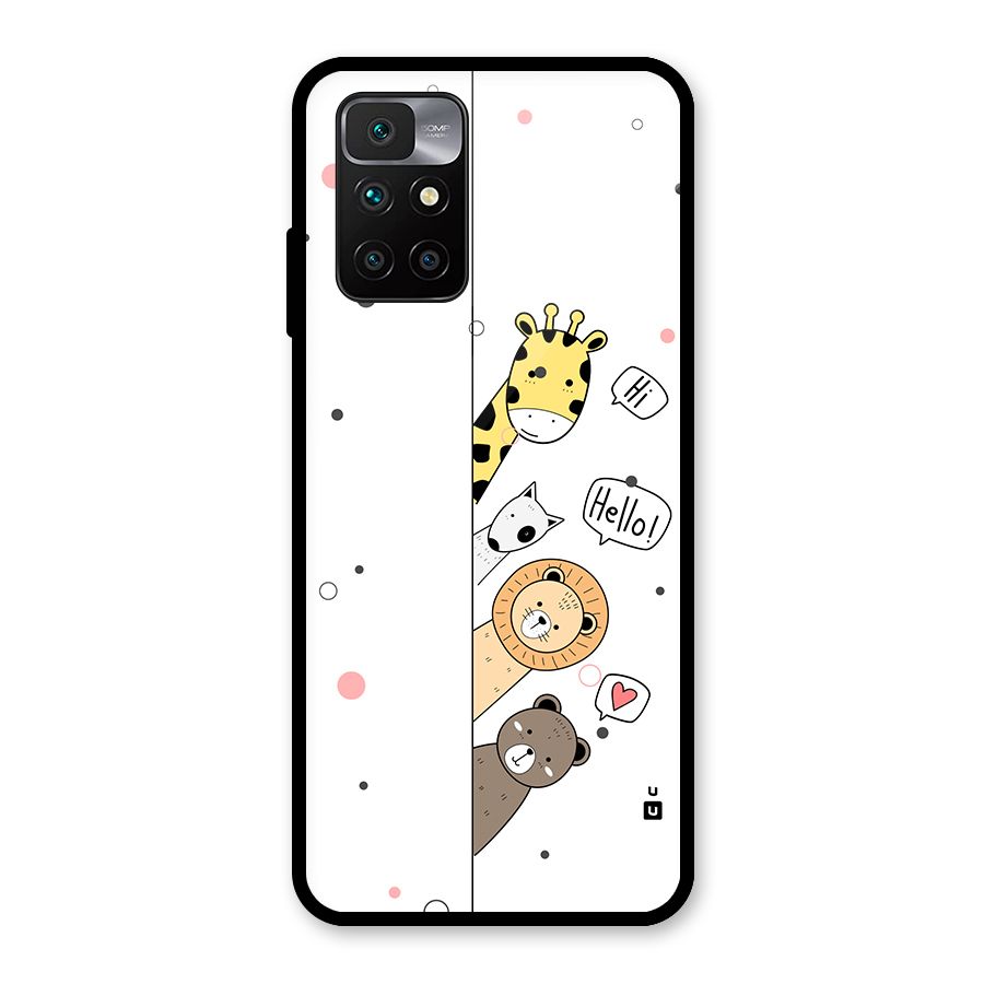 Animal Greetings Back Case for Redmi 10 Prime