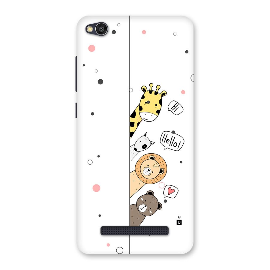 Animal Greetings Back Case for Redmi 4A