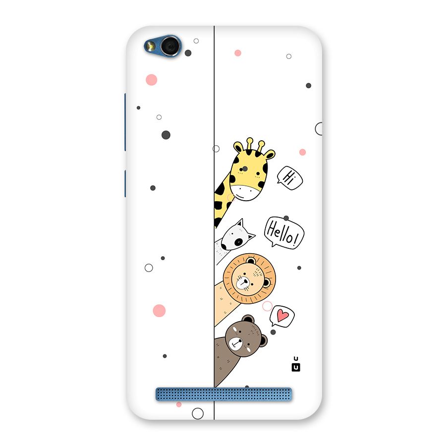 Animal Greetings Back Case for Redmi 5A