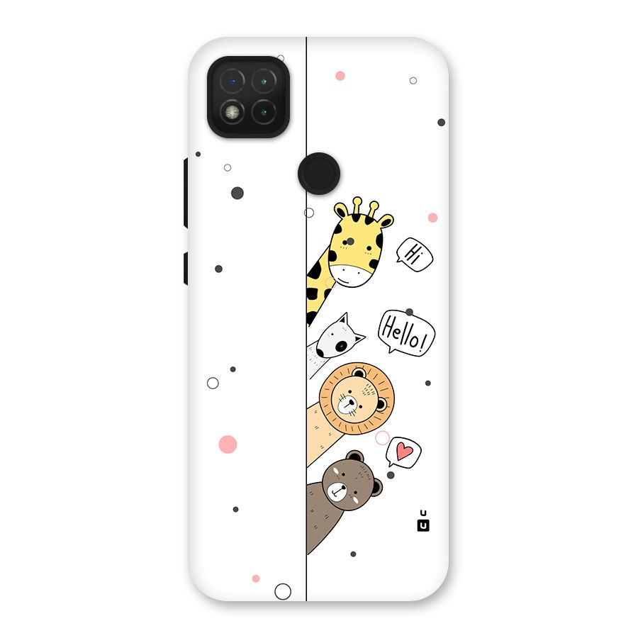 Animal Greetings Back Case for Redmi 9 Activ