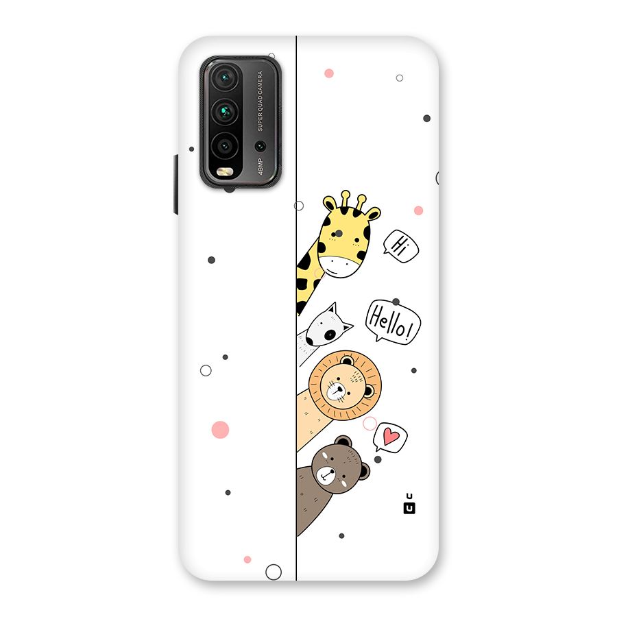 Animal Greetings Back Case for Redmi 9 Power