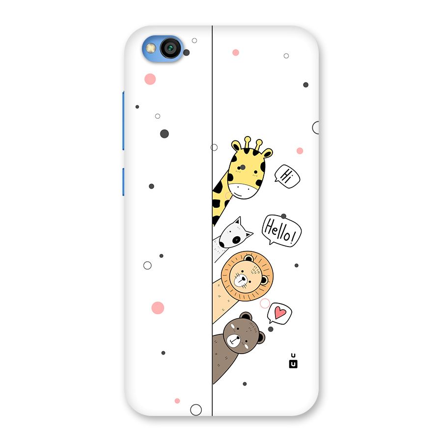 Animal Greetings Back Case for Redmi Go
