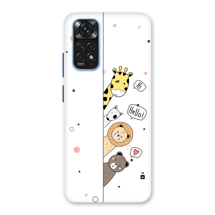 Animal Greetings Back Case for Redmi Note 11S