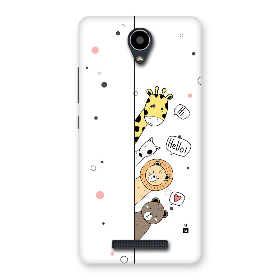 Animal Greetings Back Case for Redmi Note 2