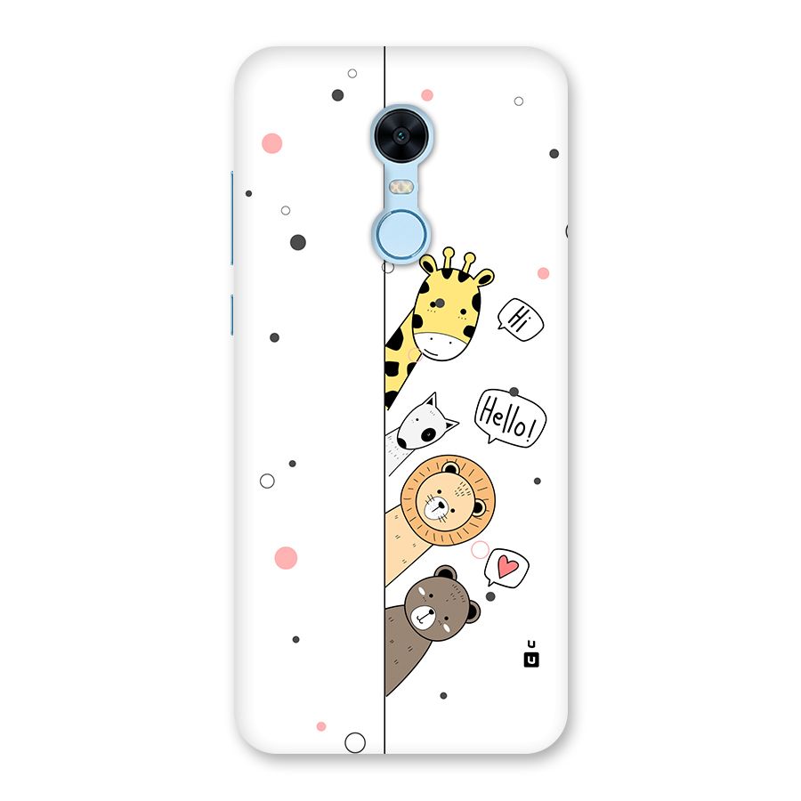 Animal Greetings Back Case for Redmi Note 5