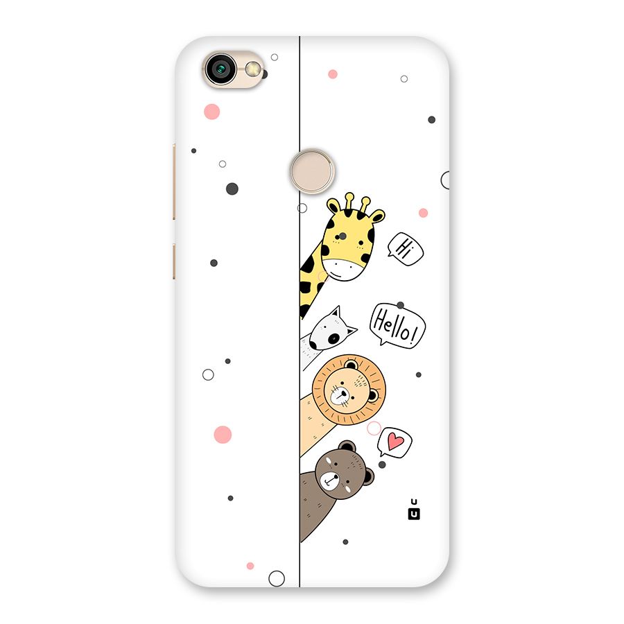Animal Greetings Back Case for Redmi Y1 2017