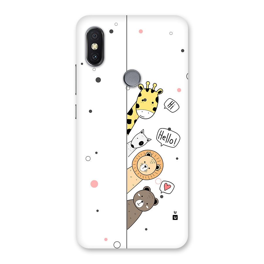 Animal Greetings Back Case for Redmi Y2