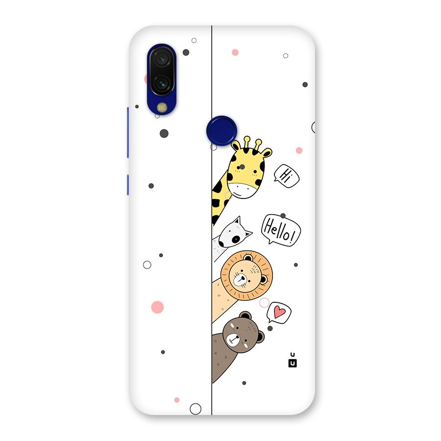 Animal Greetings Back Case for Redmi Y3