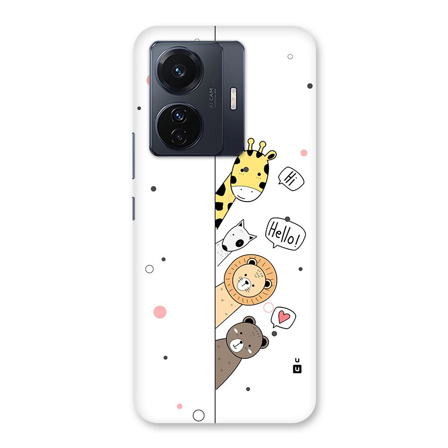 Animal Greetings Back Case for Vivo T1 Pro