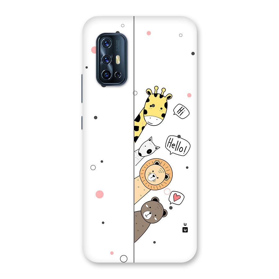 Animal Greetings Back Case for Vivo V17