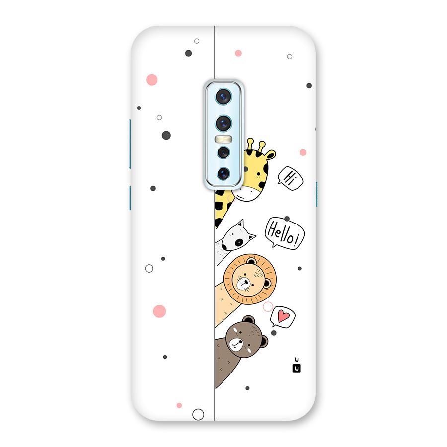 Animal Greetings Back Case for Vivo V17 Pro