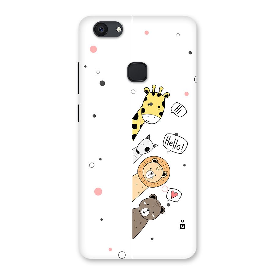 Animal Greetings Back Case for Vivo V7 Plus
