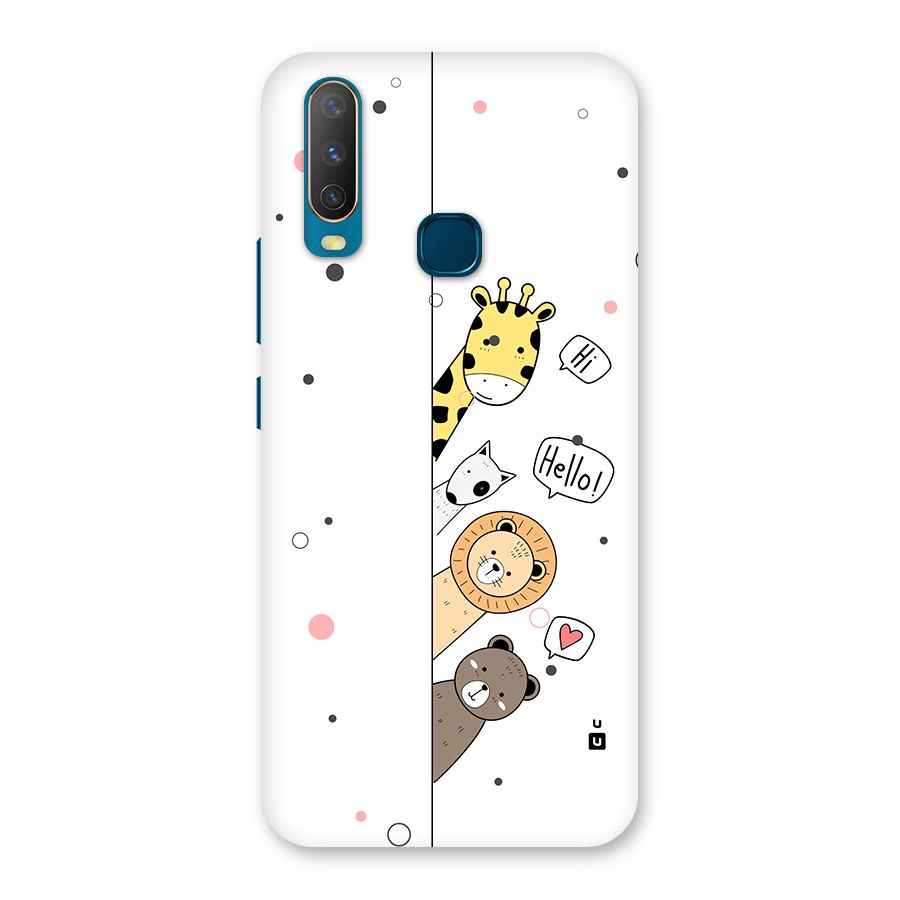 Animal Greetings Back Case for Vivo Y11