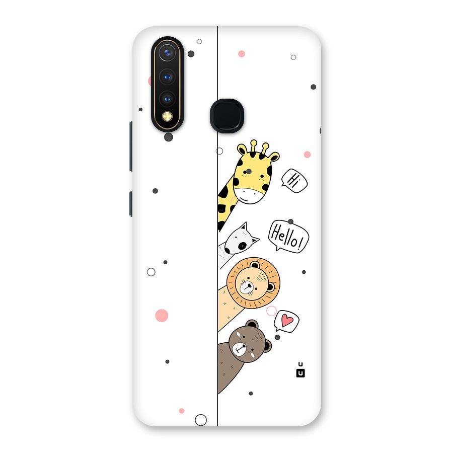 Animal Greetings Back Case for Vivo Y19