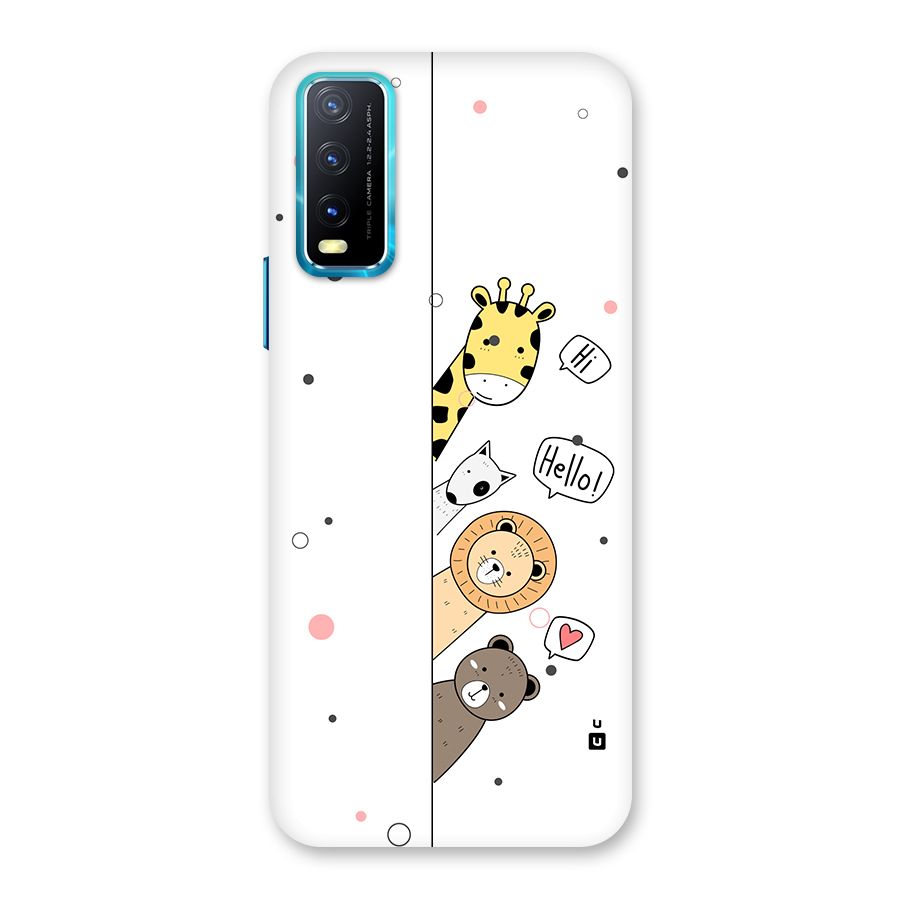 Animal Greetings Back Case for Vivo Y20G