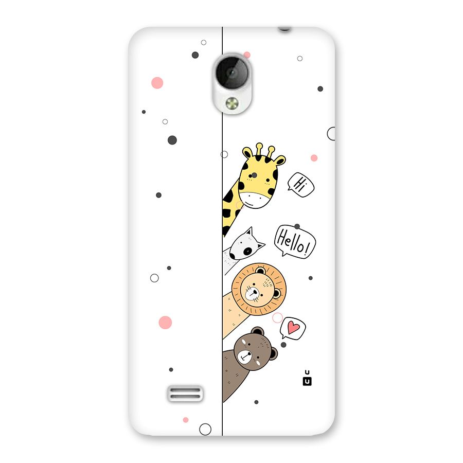Animal Greetings Back Case for Vivo Y21
