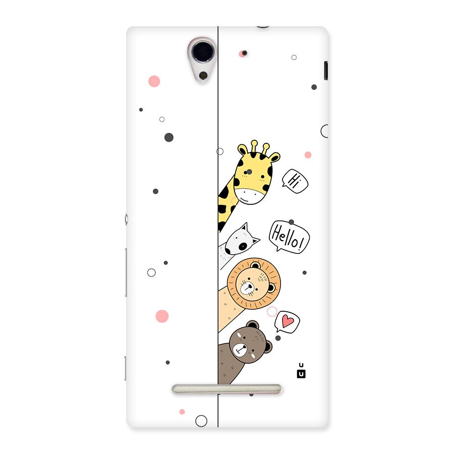 Animal Greetings Back Case for Xperia C3