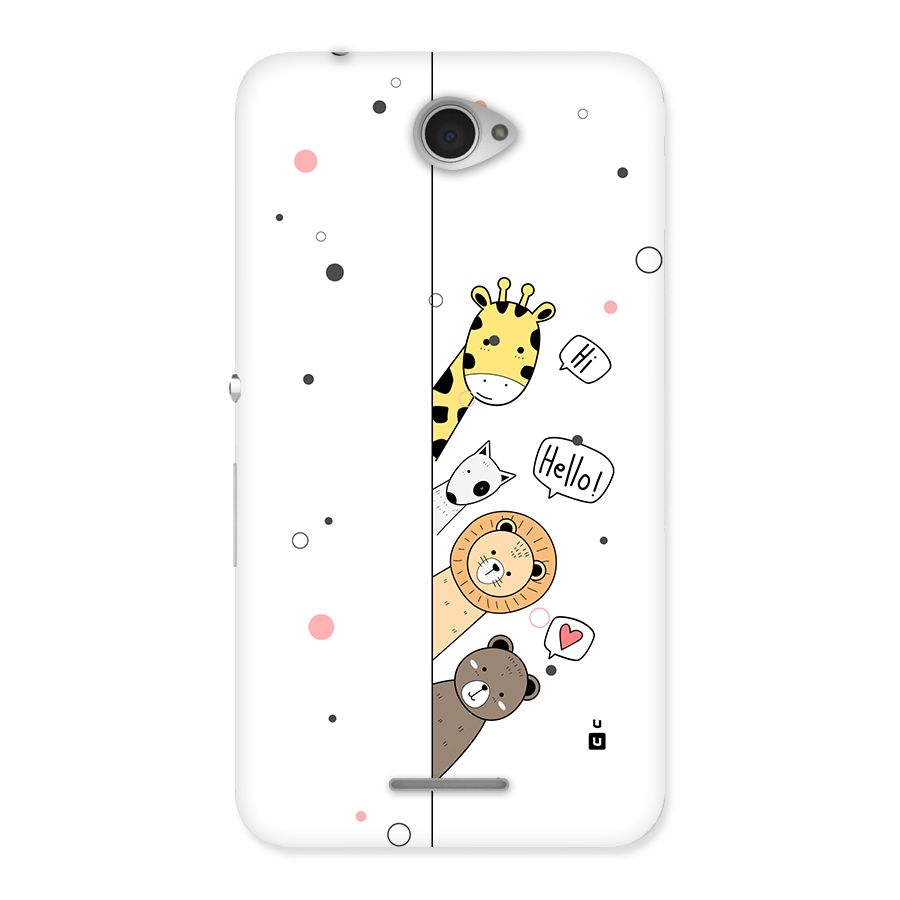 Animal Greetings Back Case for Xperia E4