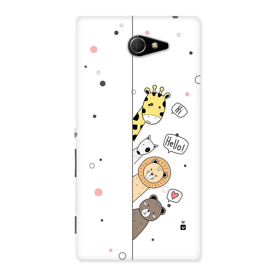 Animal Greetings Back Case for Xperia M2