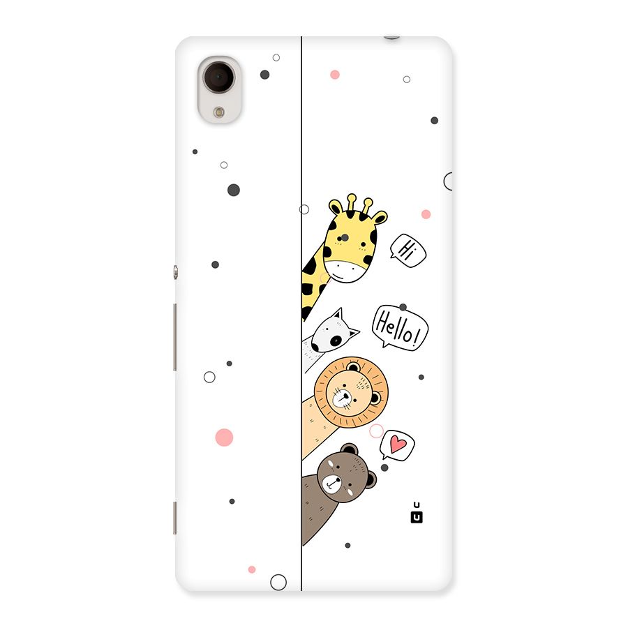 Animal Greetings Back Case for Xperia M4 Aqua