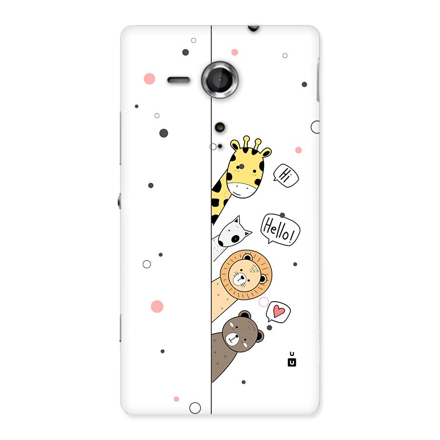 Animal Greetings Back Case for Xperia Sp