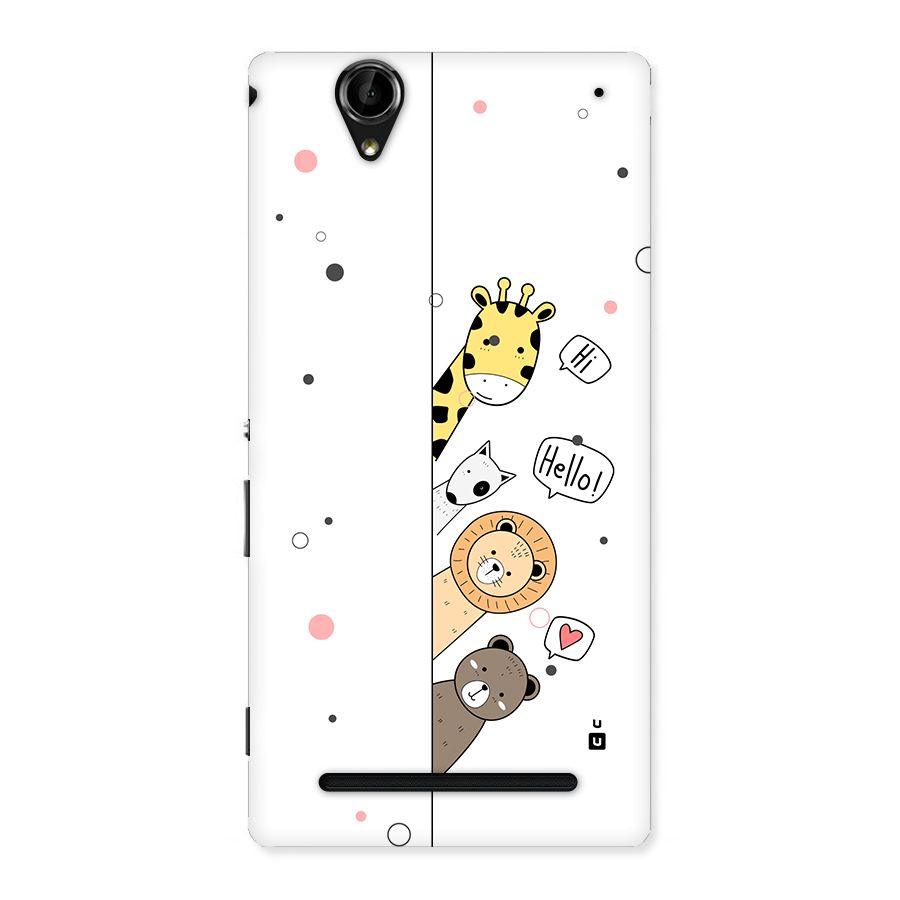 Animal Greetings Back Case for Xperia T2