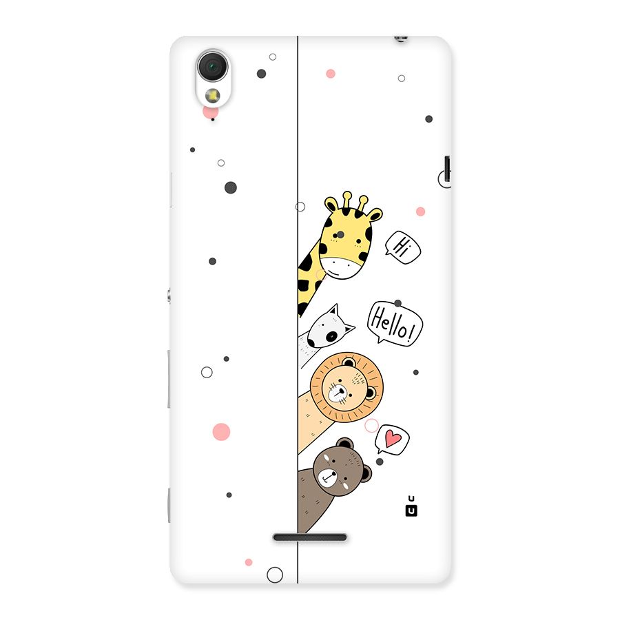 Animal Greetings Back Case for Xperia T3