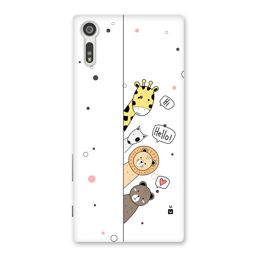Animal Greetings Back Case for Xperia XZ