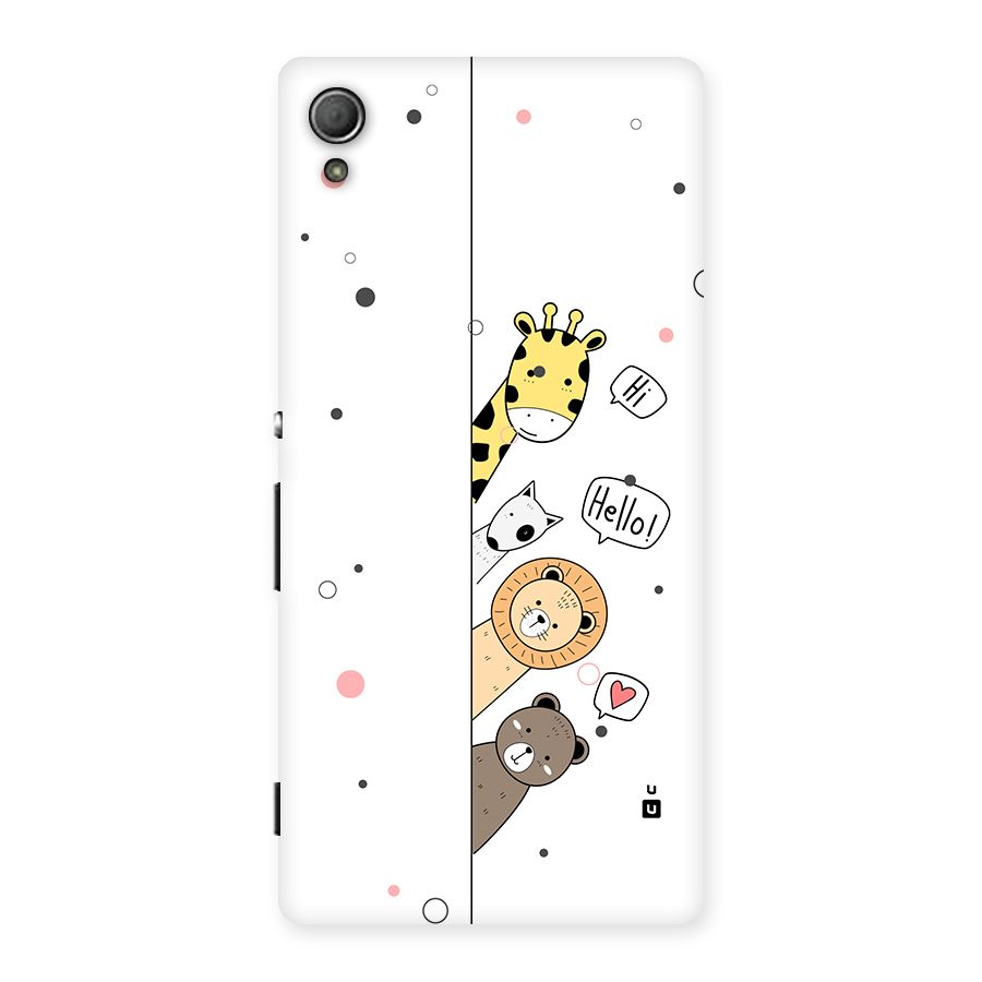 Animal Greetings Back Case for Xperia Z3 Plus