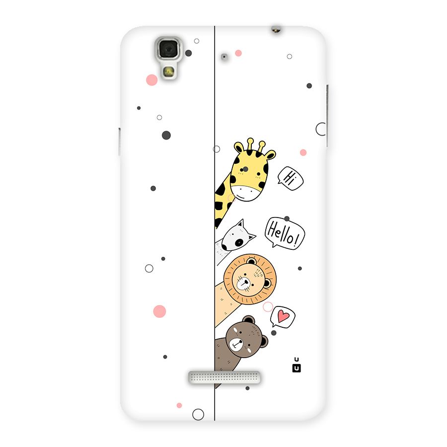 Animal Greetings Back Case for Yureka
