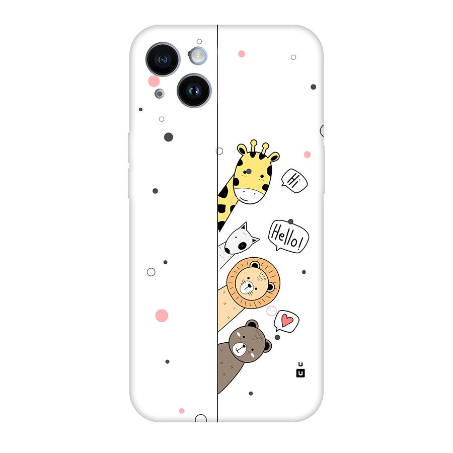 Animal Greetings Back Case for iPhone 14