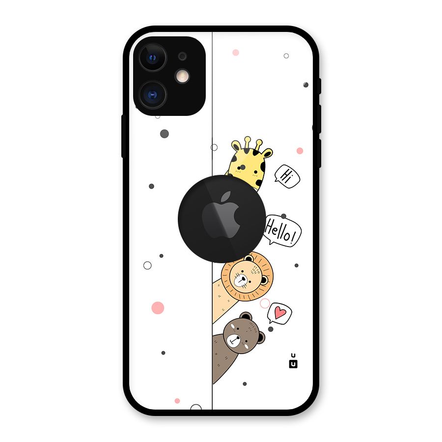 Animal Greetings Back Case for iPhone 11 Logo Cut