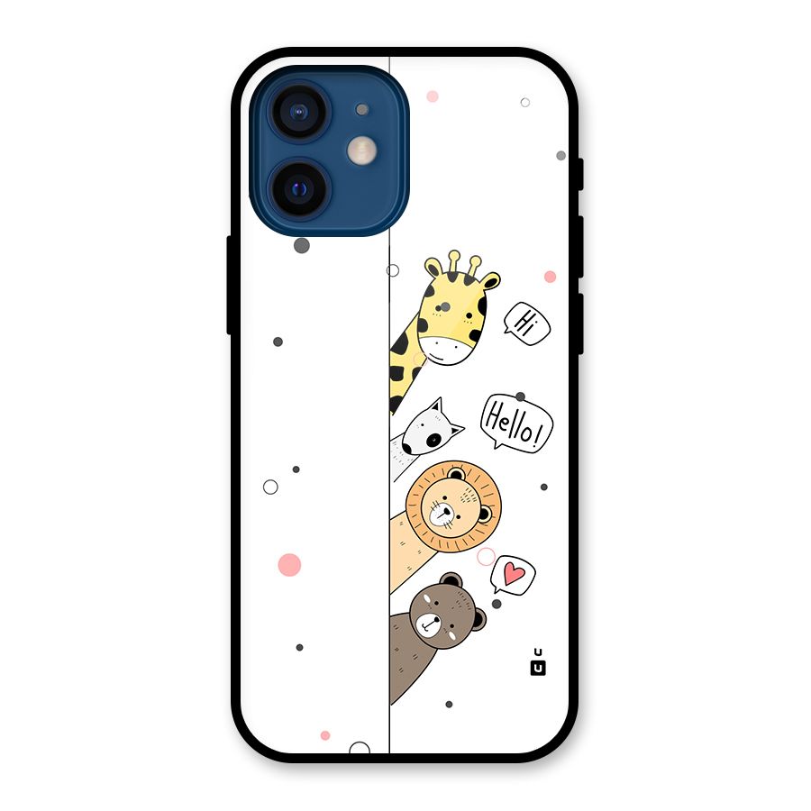 Animal Greetings Back Case for iPhone 12 Mini