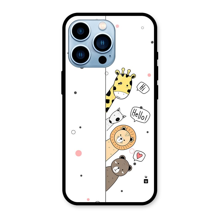 Animal Greetings Back Case for iPhone 13 Pro