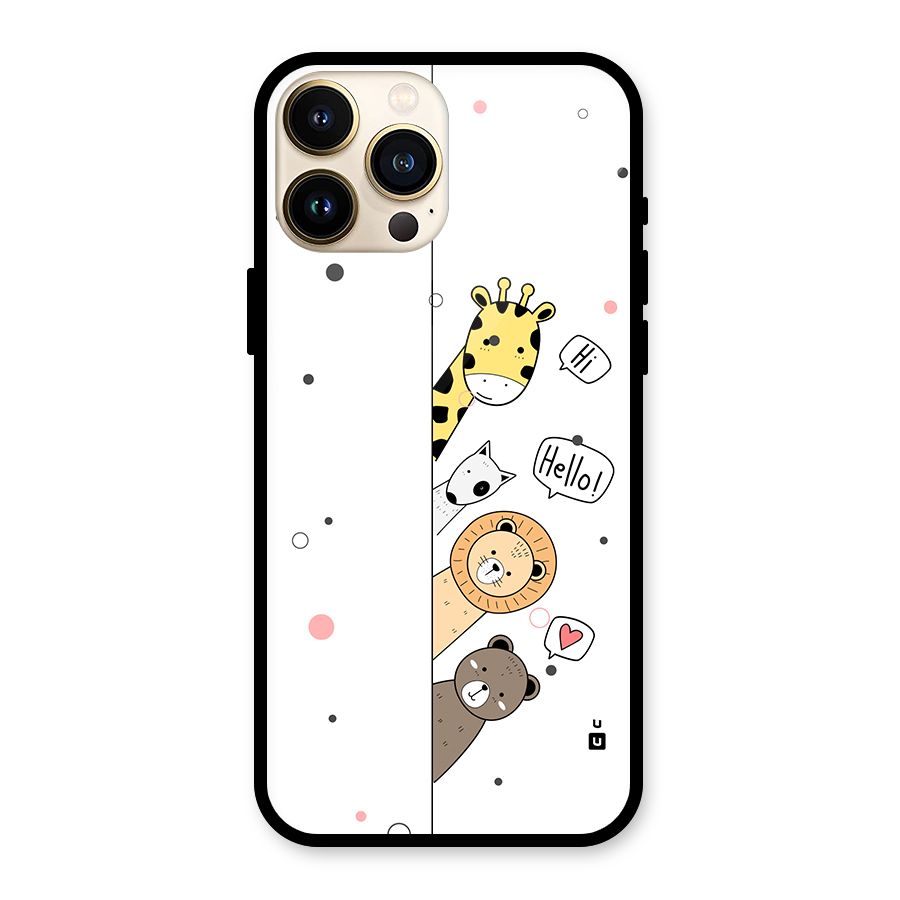 Animal Greetings Back Case for iPhone 13 Pro Max