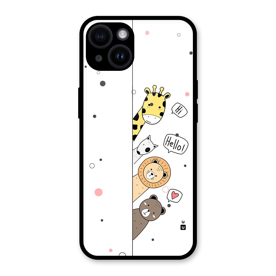 Animal Greetings Back Case for iPhone 14