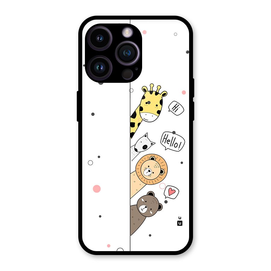 Animal Greetings Back Case for iPhone 14 Pro Max