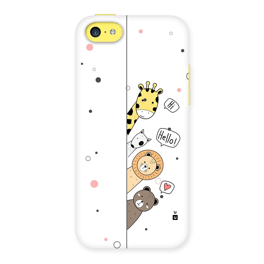 Animal Greetings Back Case for iPhone 5C