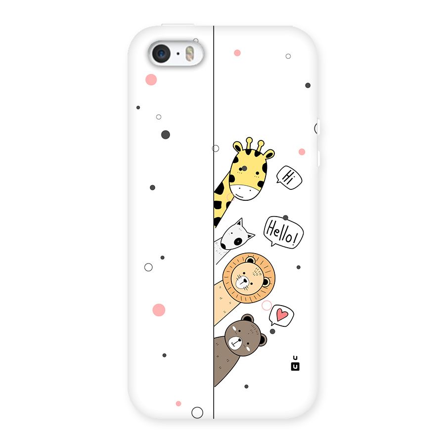 Animal Greetings Back Case for iPhone 5 5s