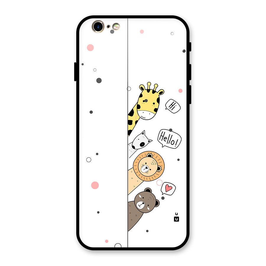 Animal Greetings Back Case for iPhone 6 6S