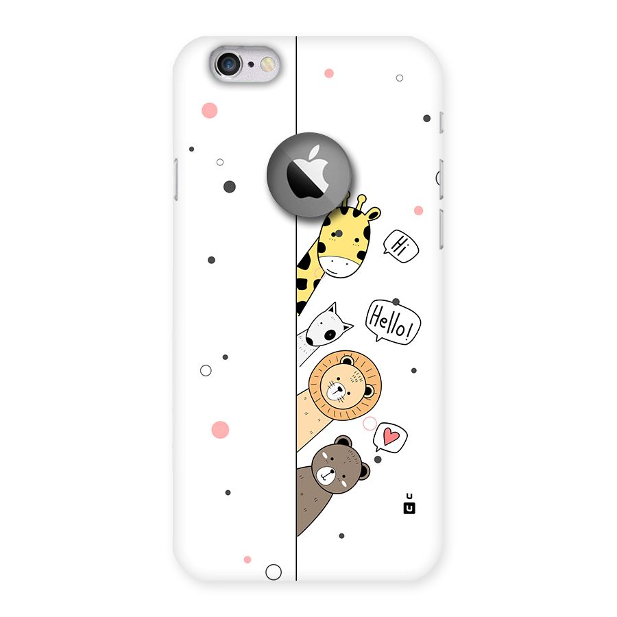 Animal Greetings Back Case for iPhone 6 Logo Cut