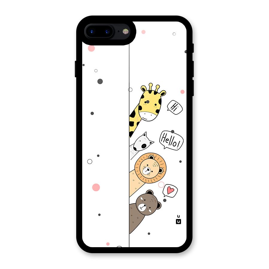 Animal Greetings Back Case for iPhone 8 Plus