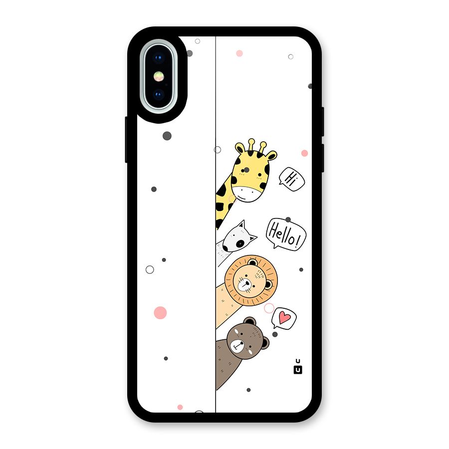Animal Greetings Back Case for iPhone XS